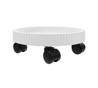 BCJMKDX Necklaces. Flower Tray Planting Stand on Wheels Indoor Pots Under Potted Trays(White)