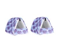 BCJMKDX Pet Bed. 2pcs Hamster Cage Hamster Bed Small Animal Mini Pet Cotton Nest Pet Warm House Small Pet Warm B