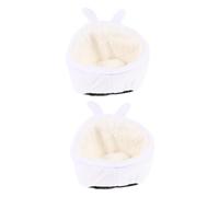 BCJMKDX Pet Bed. 2pcs Hamster Cotton Nest Gerbils Sleeping House Chinchilla Bed Small Animal Pet Bed Small