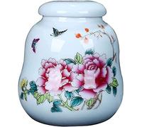 BCJMKDX pet urn, Ceramic Cremation Urn Human Pet Ashes Dual Colors 15x16cm Holds 80 Cubic Inches