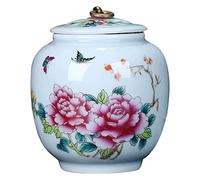 BCJMKDX pet urn, Ceramic Cremation Urn Human Pet Ashes Dual Colors 15x16cm Holds 80 Cubic Inches