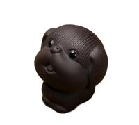 BCJMKDX Purple clay tea pets, Cute Little Dog Purple Clay Tea Set Crafts Accessories, Tea Ceremony Desk Ornament Gifts(B)