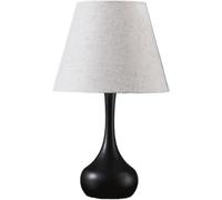 BCJMKDX Table lamp, Table Lamps Metal Base Modern Lights Dimmable Bedside Desk Lamp(Black,21 * 35cm)