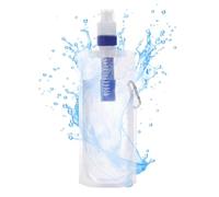 BCJMKDX water bottles, Reusable Water Bag with Integrated Filter Straw | Compact and Portable Water Bottle for On-the-Go Hydration(1000 Ml)