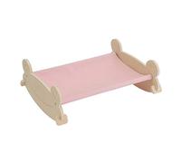 BCJMKDX Wooden cat bed, Comfortable and breathable pet bed furniture, Holds Small-Medium Size Cat or Small Dog | Wood Construction | Cat Toy(Pink)