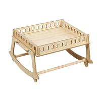 BCJMKDX Wooden cat bed, Wood Fancy Swing Chair hammock, 2 in 1 Chair and Hammocks, Cat Furniture Gift for Your Small to Medium Size Cat and Dog