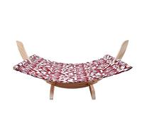 BCJMKDX Wooden cat bed, Wooden Cat Swing Chair Hammock, Comfortable pet bed furniture Suitable for Kitty, Puppy, Rabbit, Bunny and Small Animal(C)