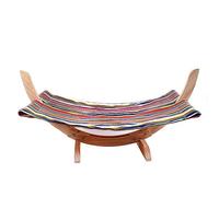 BCJMKDX Wooden cat bed, Wooden Cat Swing Chair Hammock, Comfortable pet bed furniture Suitable for Kitty, Puppy, Rabbit, Bunny and Small Animal(B)
