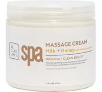 BCL SPA Massage Cream Organic Milk & Honey with White Chocolate Body Lotion, Shea Butter, Aloe Vera, Arnica, Peppermint, Kelp, Tea Tree, Olive, Argan, and Jojoba Oils, Home/Professional Use, 16 fl oz