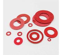 Bclla Zkenshan-washers 20/100pcs Red Steel Paper Fiber Insulating Flat Washer Insulation Plain Gasket Ring, M2 M2.5 M3 M4 M5 M6 M8 M10 M12 M14 M16, good wear resistance