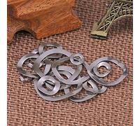 Bclla Zkenshan-washers 304 Stainless Steel Three Crest Washer Wave Spring Washer Elastic Washer M3-m41, 15PCS good wear resistance (Inner Diameter : M31 x 39 x 0.4)