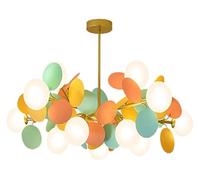 BCLYERBJ Chandeliers Chandelier Chandelier, G9 Hanging Pendant Lighting, Mid-Century Semi Flush Mount Ceiling Lights Fixtures for Bedroom, Kitchen, Dining Room, Farmhouse -Multicolor(Multicolor)