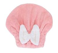 BCLYERBJ Efficieint New Super Absorbent Hair Towel Wrap for Wet Hair, Quick Dry Microfiber Hair Towel,Coral velvet new bow dry hair cap,Women's stylish shower cap