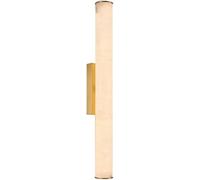 BCLYERBJ Wall Light Sconce Spanish Natural Marble Wall Sconces Strip Alabaster Wall Lighting All Copper Indoor Sconce Wall Lamps for Bedroom Staircase Living Room Corridor(Golden,XL)