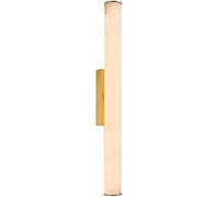 BCLYERBJ Wall Light Sconce Spanish Natural Marble Wall Sconces Strip Alabaster Wall Lighting All Copper Indoor Sconce Wall Lamps for Bedroom Staircase Living Room Corridor(Golden,Large)