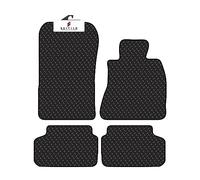 BCM Car Mats - Compatible with BMW 530E G30-G31 2017-Onwards for Saloon & Estate - Car Floor Mat - 3MM Rubber - Fully Tailored - Anti-Slip Backing - Black Trimming - 4 Piece