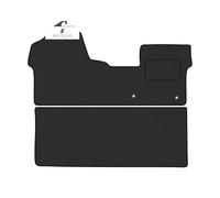 BCM Car Mats - Compatible with Dispatch Crew Cab 2016-Onwards - Van Floor Mat - Carpet - Fully Tailored - Anti-Slip Granulated Backing - Black Trimming - 1 Piece Non-Slip Mat