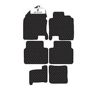 BCM Car Mats - Compatible with Nissan Qashqai + 2 2010-2013 7 Seater - Car Floor Mat - 3MM Rubber - Fully Tailored - Anti-Slip Backing - Black Trimming - 6 Piece Non-Slip Mat
