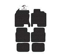 BCM Car Mats - Compatible with Nissan Qashqai+2 NJ10 2008-2010 - Car Floor Mat - 3MM Rubber - Fully Tailored - Anti-Slip Backing - Black Trimming - 6 Piece Non-Slip Mat