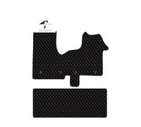 BCM Car Mats - Compatible with Renault Trafic 2014-Onwards Crew Cab - Van Floor Mat - 5MM Heavy Duty Rubber - Fully Tailored - Anti-Slip Backing - 2 Piece Non-Slip Mat