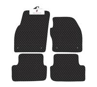 BCM Car Mats - Compatible with VW Polo 2018-Onwards - 5MM Rubber - Fully Tailored Floor Mat - Anti-Slip Backing - Black Trimming - 4 Piece Non-Slip