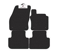 BCM Car Mats - Compatible with VW Tiguan 2016-Onwards - Car Floor Mat - 3MM Rubber - Fully Tailored - Anti-Slip Backing - Black Trimming - 4 Piece Non-Slip Mat