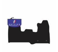 BCM - Compatible with Ford Transit Custom 2013-2015 - Van Floor Mat - Carpet - Fully Tailored - Anti-Slip Granulated Backing - Black Trimming - 1 Piece Non-Slip Mat