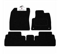 BCM - Compatible with Peugeot Partner Crew Cab 2019-Onwards - Van Floor Mat - Carpet - Fully Tailored - Anti-Slip Granulated Backing - Black Trimming - 3 Piece Non-Slip Mat