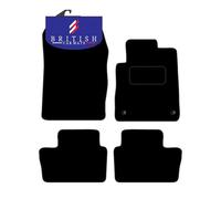 BCM Tailored Car Mats For Nissan Juke F16 2019-Onwards, Carpet, Black | 4-Piece, Custom Tailored Fit, Anti-Slip, Fitted With Clips