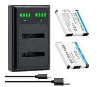 BCMCZCDC 2Packs NB-11L Li-ion Battery NB-11LH + LCD USB Charger for Canon PowerShot A2300 A2400 A2500 A2600 A3400 A3500 A4000 is, ELPH 110 115 130 320 340 HS, IXUS 265 132D 140 155 150 145