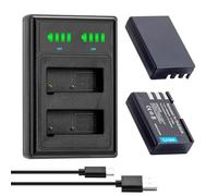 BCMCZCDC 2Pcs EN-EL9 EN-EL9A Battery and Charger for Nikon D5000, D40, D40x, D60, D3000 Camera