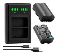 BCMCZCDC 2X BP-511A BP-511 BP 511 BP511A Rechargeable Battery + LCD Dual-USB Charger for Canon EOS 5D 10D 20D 20D 30D 40D 50D 300D D30 D60 Rebel PowerShot G1 G2 G3 G5 G6 Pro 1 Pro 90 Pro 90IS Cameras