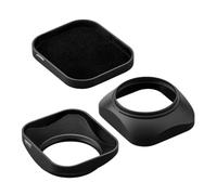 BCMCZCDC 49 mm Square Rectangular Lens Hood with Metal Lens Cap for Canon Nikon Sony Leica Zeiss Nikkor Fujifilm Olympus Lenses and Other Lenses with 49 mm Filter Thread