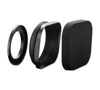 BCMCZCDC Metal Rectangular Lens Hood with 40.5 mm Adapter Ring for Canon Sony Fuji Leica Micro Camera Lenses