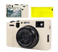 BCMCZCDC Silicone Case for Fujifilm X100VI Case, Accessories with 2 Pieces Screen Protector, Removable Lens Protector for Fujifilm X100VI Digital Camera