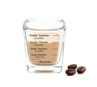 BCnmviku 60ml Square Espresso Shot Glass,Dual Scale Espresso Cups for Coffee,Milk,Cocktails,Tequila (1)