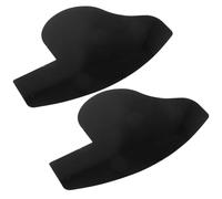 BCOATH 1 Pair Black Plastic Hairline Enhancement Card for Grooming and Hairline Maintenance, Versatile Aid Providing Home Convenience and Precise Beard Shaping