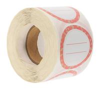 BCOATH 1 Roll of 500 Coated Paper Bottle Stickers for Home and School, Easy to Paste and Can Be Written, Blank Handwriting Food Labels for Processed Vegetables and Containers