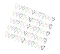 BCOATH 100 Pcs Colored Water Drop Shaped Metal Paper Clips Small Cute Office School DIY Bookmarks Photo Albums Name Cards Envelopes Clips
