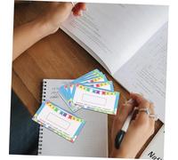 BCOATH 100 Pcs DIY Make Your Own Scratch-off Cards Classroom Motivational Reward Punch Cards for Students Teacher Supplies Prize Incentive