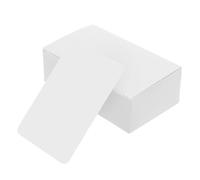 BCOATH 100 White Vocabulary Flash Cards 100gsm Thick Blank Note Cards with Rounded Corners for Handwriting and Study for Revision and Memory Aid in Learning English