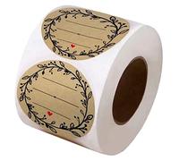 BCOATH 1000pcs Seal Sticker Branch Pattern Label Sticker for Packing Baking and DIY Projects for Holiday