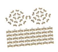 BCOATH 100pcs Antiqued Zinc Alloy Dog Bone Charms Mini Pendant Beads for DIY Jewelry Making Vintage Style Pet Charms for Bracelets Necklaces Earrings Craft Supplies