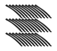 BCOATH 100pcs Black Curved Metal Bobby Pins Non-slip Reusable Hair Clips for Women Daily Use Travel Hair Accessories with Classic Handcrafted Design