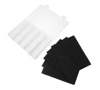 BCOATH 100pcs Plastic Coin Holder Organizer for 30mm Commemorative Coins and Game Tokens with Gasket Lids Efficient Batch Organization and Long-Term Preservation and Drawer Stacking