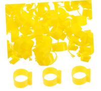 BCOATH 100pcs Poultry Leg Bands Open Clip Rings 16mm for Chickens Ducks Geese Lightweight Identification Tags for Gamefowl and Pet Birds Random Color
