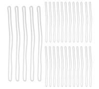 BCOATH 100Pcs PVC Luggage Tag Loops Soft Elastic Name Tag Straps for Suitcases Travel Bag Identification and Cruise Luggage Holder