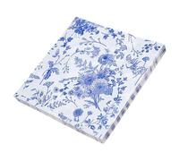 BCOATH 100pcs Vintage Blue and White Porcelain Printed Napkins Decorative Party Paper Napkins for Restaurant Banquet Elegant Floral Design Serviettes for Dining Events