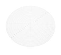 BCOATH 10in Acrylic Plastic Round Sewing Templates Quilting Aid Drawing Tools Circular Center Design Portable with Visibility for Crafting