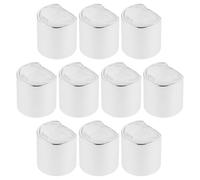 BCOATH 10pcs 24mm Plastic Press Bottle Caps for Shampoo Lotion Cosmetic Bottles, Replacement Spout Caps Compatible with Refillable Personal Care Containers